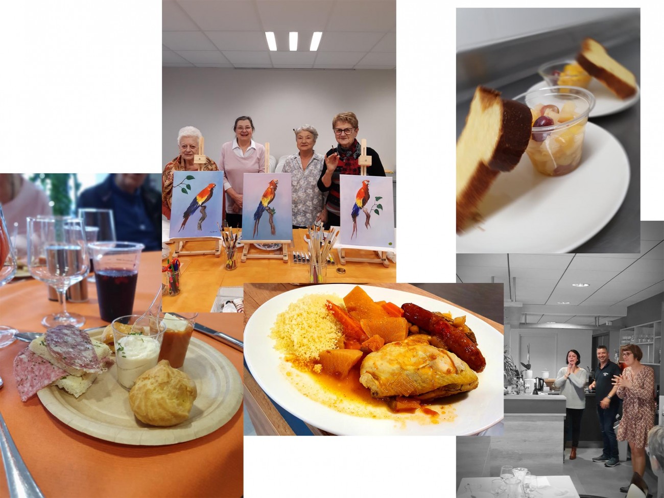 Animation peinture et couscous de Charnay les Macon